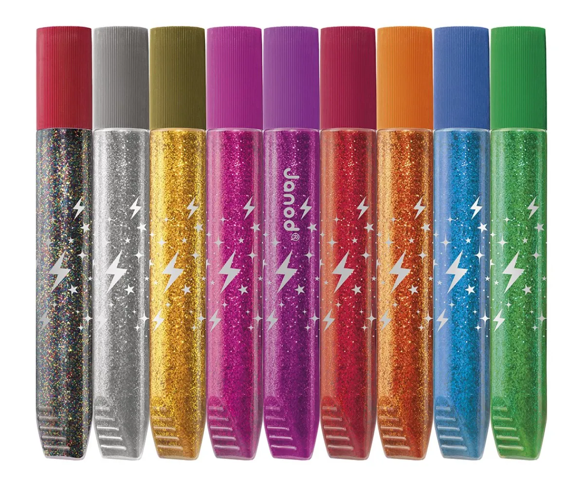 Clearance Pegamento con Purpurina 9 Unidades Material Escolar|Manualidades Para Niños