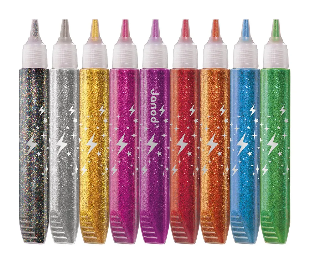 Clearance Pegamento con Purpurina 9 Unidades Material Escolar|Manualidades Para Niños