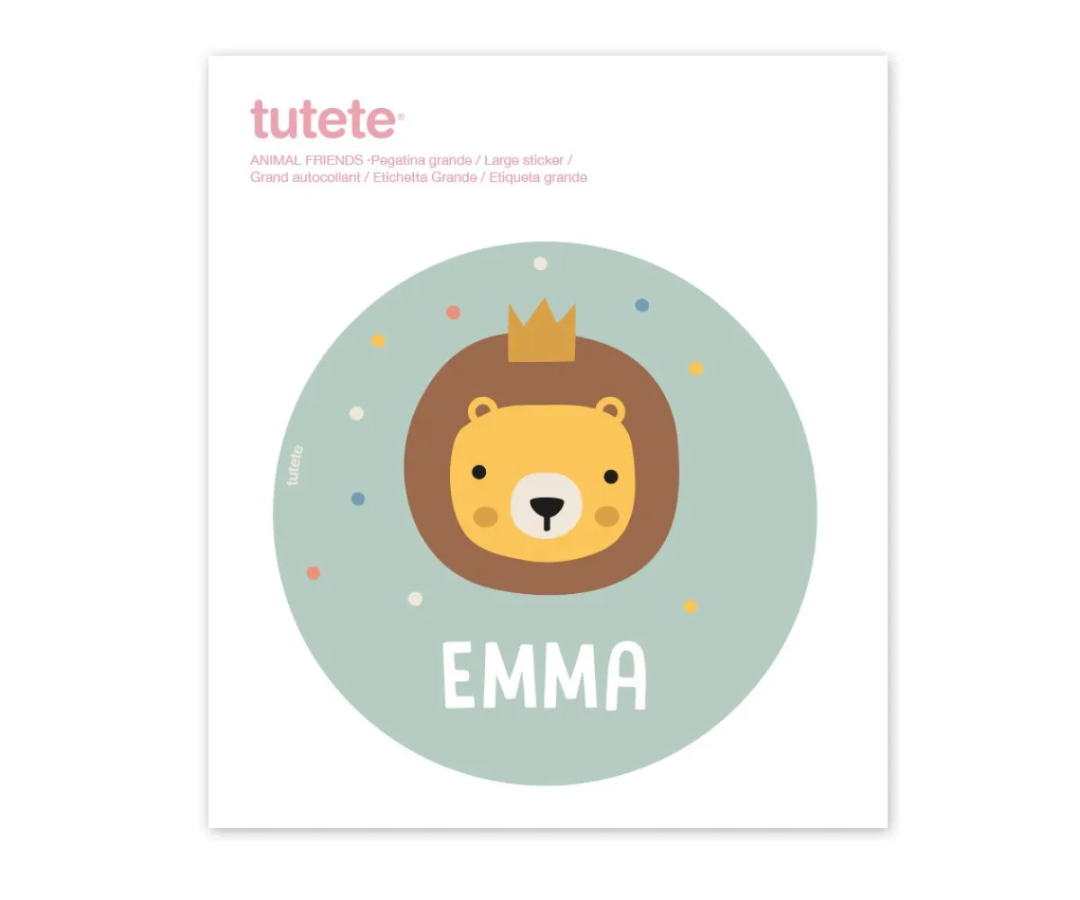 Sale Pegatina Grande Animal Friends para Caja Almuerzo Cajas De Almuerzo|Colecciones Vuelta Al Cole