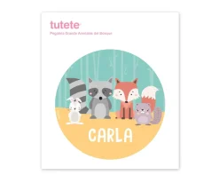 Outlet Pegatina Grande Animales de Bosque para Caja Almuerzo Etiquetas Personalizadas|Cajas De Almuerzo