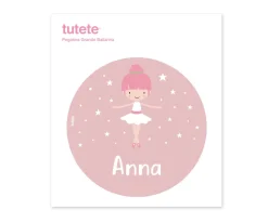 Sale Pegatina Grande Bailarina para Caja Almuerzo Etiquetas Personalizadas|Colecciones Vuelta Al Cole