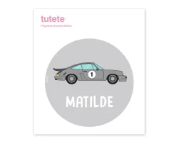 Pegatina Grande Bólido para Caja Almuerzo Etiquetas Personalizadas|Colecciones Vuelta Al Cole