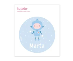 Discount Pegatina Grande Robot para Caja Almuerzo Etiquetas Personalizadas|Cajas De Almuerzo