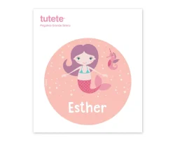 Discount Pegatina Grande Sirena para Caja Almuerzo Colecciones Vuelta Al Cole|Etiquetas Personalizadas