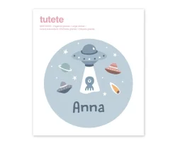 Colecciones Vuelta Al Cole^Tutete Pegatina Grande The Martians para Caja Almuerzo