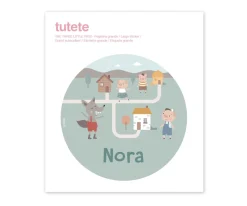 Colecciones Vuelta Al Cole^Tutete Pegatina Grande The Three Little Pigs para Caja Almuerzo