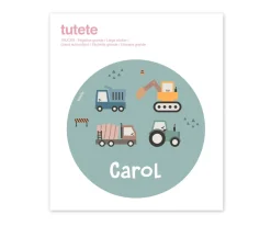 Hot Pegatina Grande Trucks para Caja Almuerzo Colecciones Vuelta Al Cole|Cajas De Almuerzo