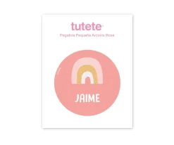 Discount Pegatina Pequeña Arcoíris Rosa para Botella y Cajas Almuerzo Etiquetas Personalizadas|Botellas Para Personalizar