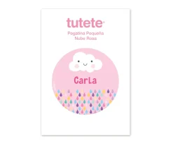 Hot Pegatina Pequeña Nube Rosa Etiquetas Personalizadas|Cajas De Almuerzo
