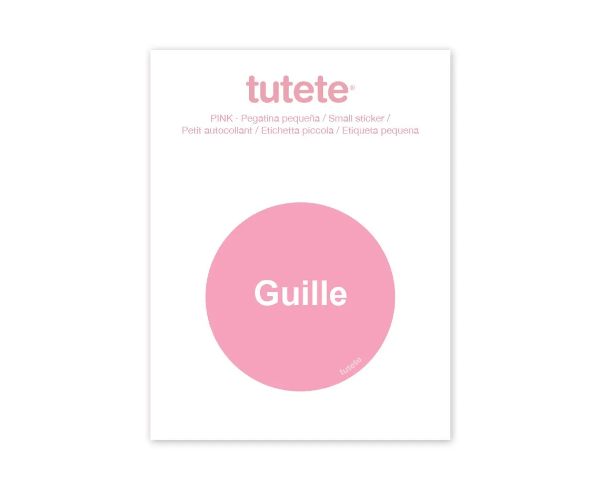 Sale Pegatina Pequeña Rosa para Botella Colecciones Vuelta Al Cole|Etiquetas Personalizadas