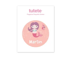 Outlet Pegatina Pequeña Sirena para Botella y Cajas Almuerzo Colecciones Vuelta Al Cole|Etiquetas Personalizadas