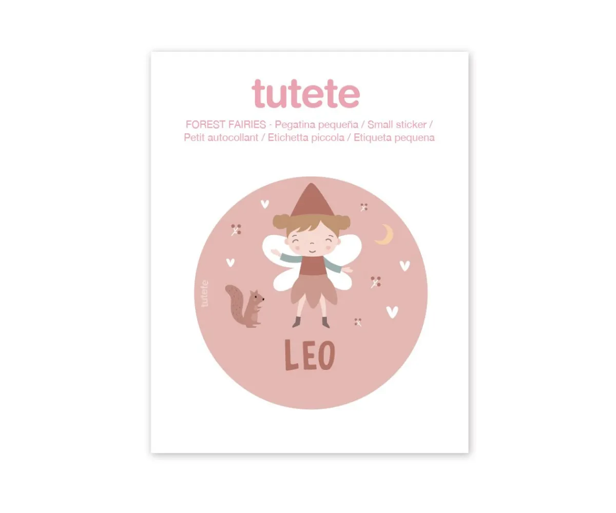 Colecciones Vuelta Al Cole^Tutete Pegatina Pequeña Wild Fairies para Botella y Cajas Almuerzo