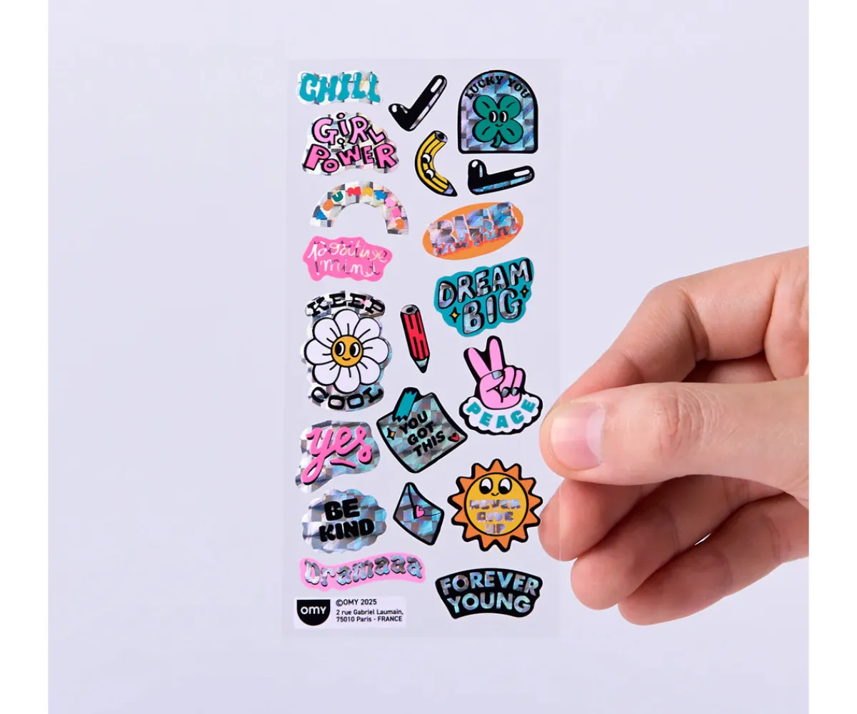 Manualidades Para Niños^Omy Pegatinas Fluorescentes Iconic Messages