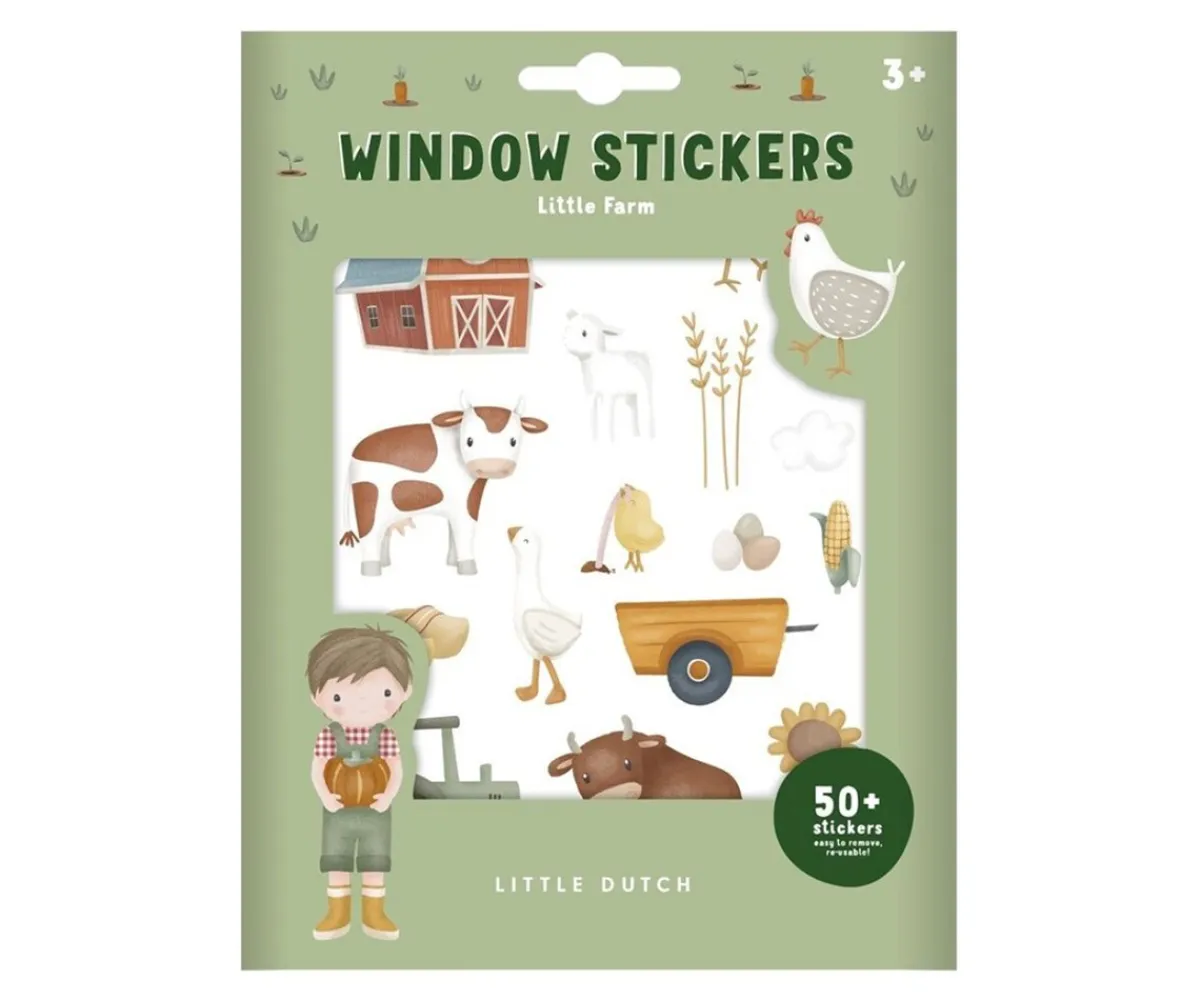 Sale Pegatinas para Ventana Little Farm Niños Manualidades Para Niños|Decoración Pared Infantil