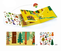 Pegatinas Reutilizables El Bosque Mágico Niños Juguetes Más Recomendados|Últimas Unidades