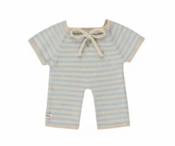 Pelele Largo para Muñecos Gommu Rayas Azul-Crema Niños Accesorios Para Muñecas|Juguetes Niños 3 Años