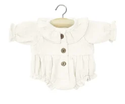 Accesorios Para Muñecas^Minikane Pelele Léonore Gasa de Algodón Crudo para Muñeco Gordis