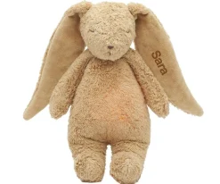 Peluche Luz-Sonido Conejo Orgánico 2.0 Cappuccino Personalizable Niños Juguetes Para Niños De Un Año|Regalos Para Bebés