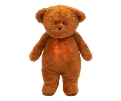 Peluche Luz-Sonido Oso Orgánico 2.0 Caramel Niños Juguetes Para Recién Nacidos|Regalos Para Bebés