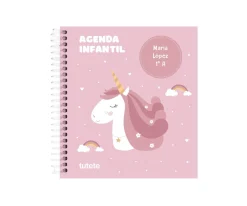 Best Pequeña Agenda Guardería Personalizable Tutete Magical Unicorn Material Escolar|Colecciones Vuelta Al Cole