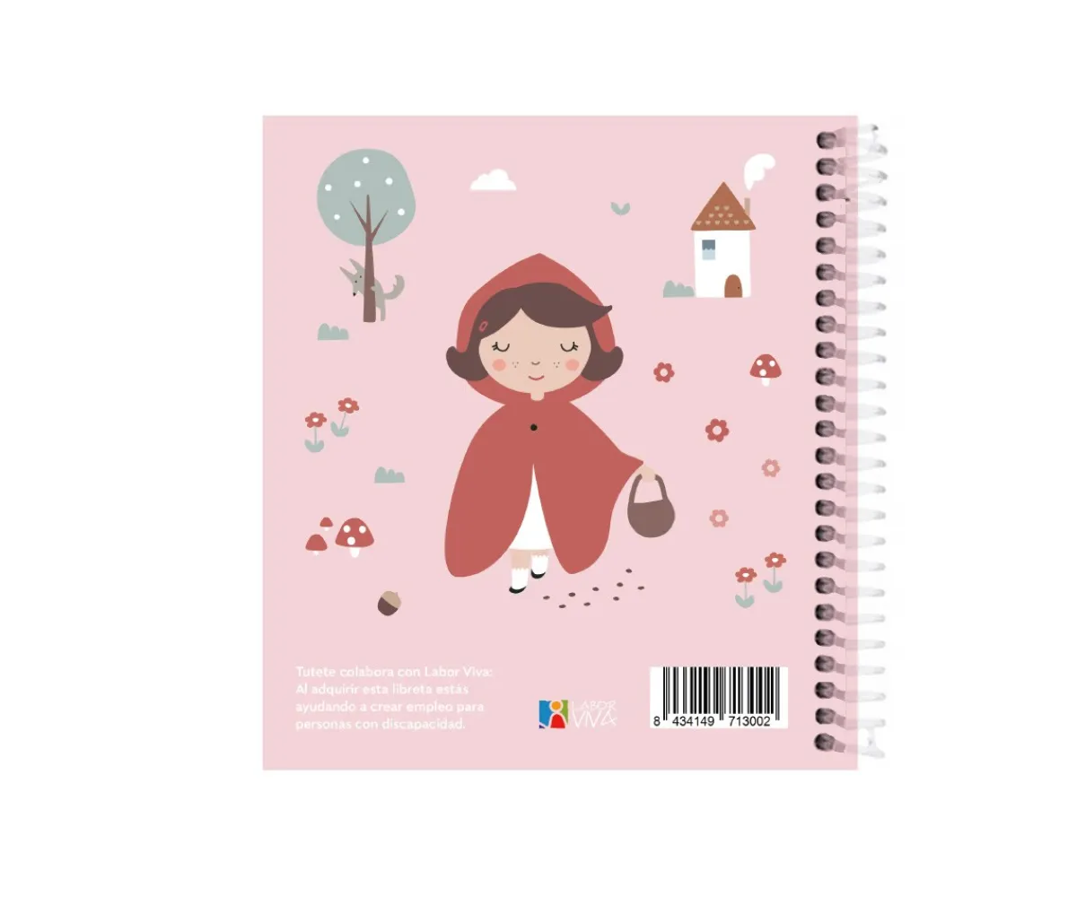 Colecciones Vuelta Al Cole^Tutete Pequeña Agenda Guardería Personalizable Little Red