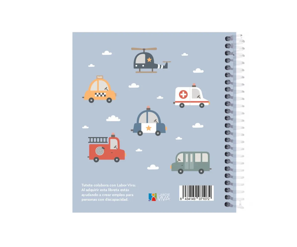 New Pequeña Agenda Guardería Personalizable City Cars Material Escolar|Colecciones Vuelta Al Cole