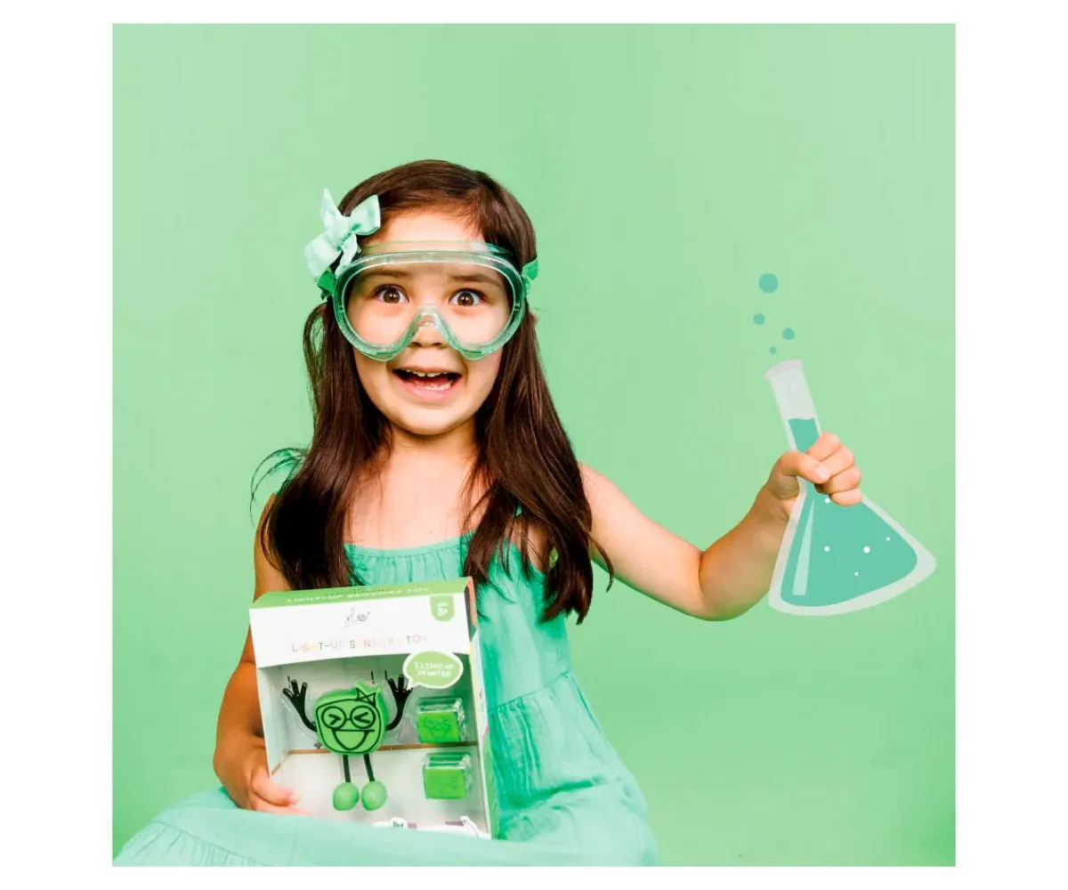 Juguetes Niños 3 Años^Glo Pals Personaje + 2 Cubos Iluminados Pippa Verde