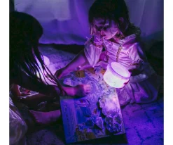 Juguetes De Baño^Glo Pals Personaje + 2 Cubos Iluminados Lumi Lila New