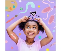 Juguetes De Baño^Glo Pals Personaje + 2 Cubos Iluminados Lumi Lila New