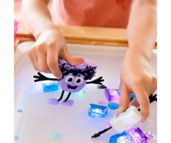 Juguetes De Baño^Glo Pals Personaje + 2 Cubos Iluminados Lumi Lila New