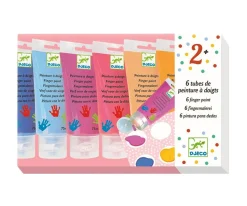 Hot Pintura de Dedos 6 Tubos Colores Pastel Niños Juguetes Para Niños De Un Año|Juguetes Para Niños De 18 Meses
