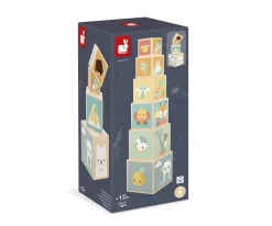 Sale Pirámide Apilable Pure 6 Cubos Niños Juguetes Apilables|Juguetes Para Niños De 18 Meses