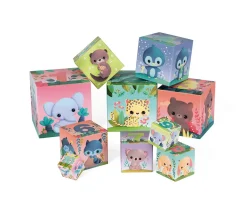 New Pirámide Cuadrada Apilable Lindos Animales Niños Juguetes Apilables|Juguetes Para Niños De Un Año