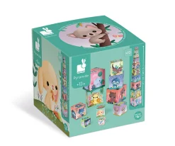 New Pirámide Cuadrada Apilable Lindos Animales Niños Juguetes Apilables|Juguetes Para Niños De Un Año