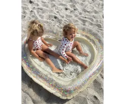 Flotadores Niños^Konges Slojd Piscina Hinchable Corazón Transparente Glitter