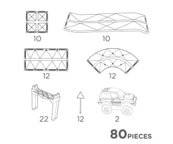 Outlet Pista de Carreras Race Track Grande Pastel 80 piezas Niños Juguetes Niños 6 Años|Juguetes Niños 4 Años