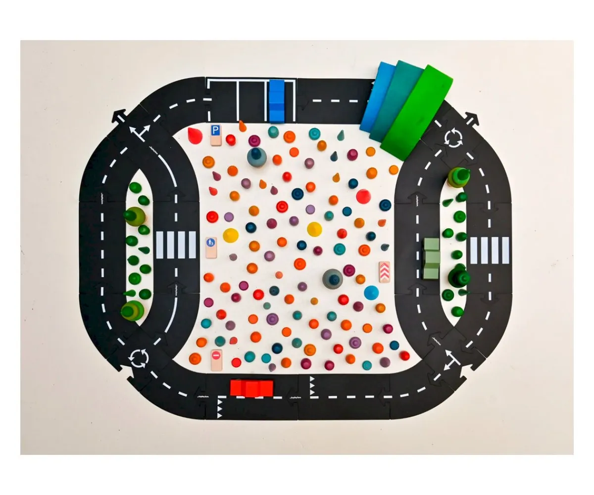 New Pista de Coches Flexible Highway Car Edition Niños Juguetes Niños 3 Años|Juguetes Niños 4 Años