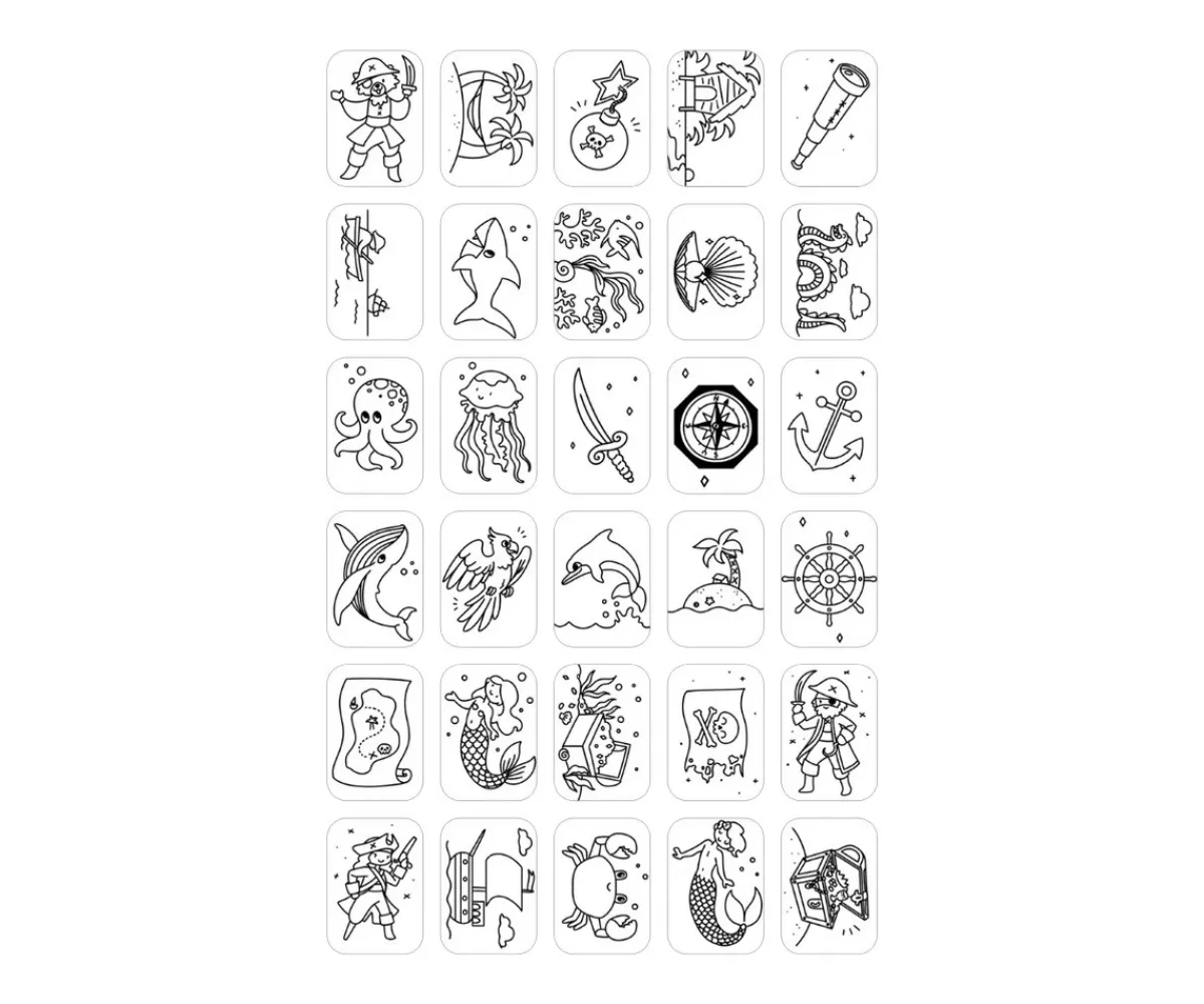 Online Plantillas KidyDraw Mini Animales, Océanos y Piratas Niños Juguetes Niños 7 Años|Juguetes Niños 8 Años