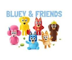 Manualidades Para Niños^Hey Clay Plastilina Interactiva Bluey and Friends (15botes)