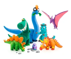 Manualidades Para Niños^Hey Clay Plastilina Interactiva Dinosaurios (15 botes)