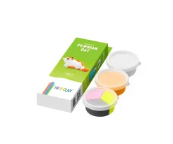 Manualidades Para Niños^Hey Clay Plastilina Interactiva Persian Cat (3 botes)