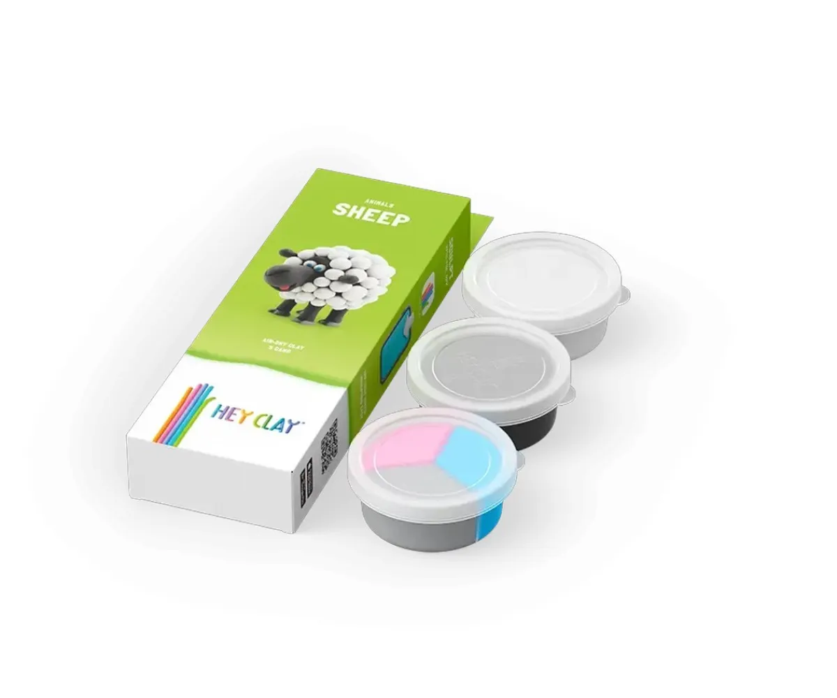Manualidades Para Niños^Hey Clay Plastilina Interactiva Sheep (3 botes)