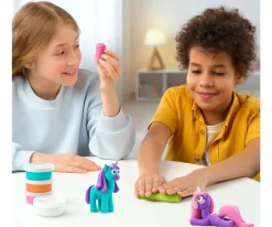 Manualidades Para Niños^Hey Clay Plastilina Interactiva Unicornios Arco Iris (15 botes)