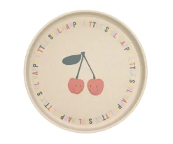 Vajilla Infantil^Lassig Plato Antideslizante Eco Happy Fruits Cherry