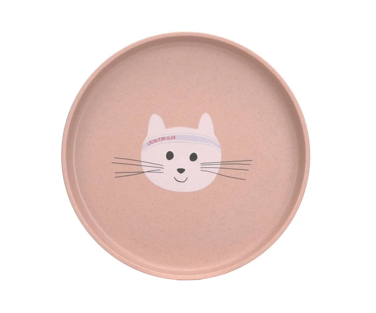 Vajilla Infantil^Lassig Plato Antideslizante Eco Tiny Team Cat