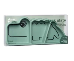 Plato Antideslizante Stick&Stay Croco Verde Baby Led Weaning|Vajilla Infantil