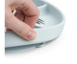 Clearance Plato con Compartimentos Stick&Stay Playground Blue Vajilla Infantil|Baby Led Weaning