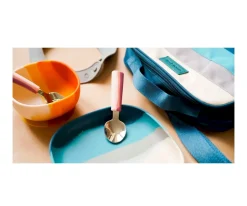 Vajilla Infantil^Grech & Co Plato con Ventosa Color Splash Desert Teal Ombre