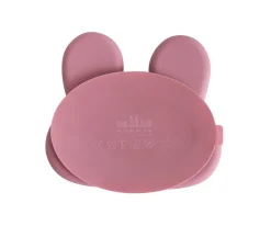 Vajilla Infantil^We Might Be Tiny Plato con Ventosa Conejito Rosa Empolvado