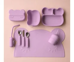 Vajilla Infantil^We Might Be Tiny Plato con Ventosa Oso Lilac